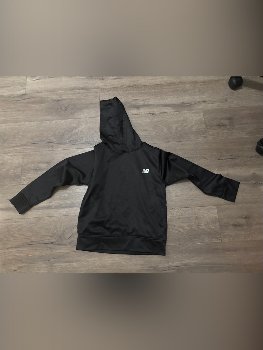 New Balance Black Hooded Athletic Pullover